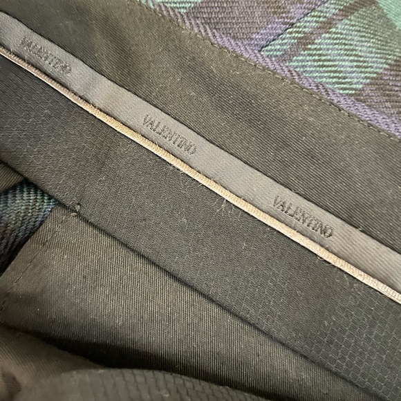 Valentino Mens Plaid Wool Dress Trousers Size 48 - Picture 7 of 7